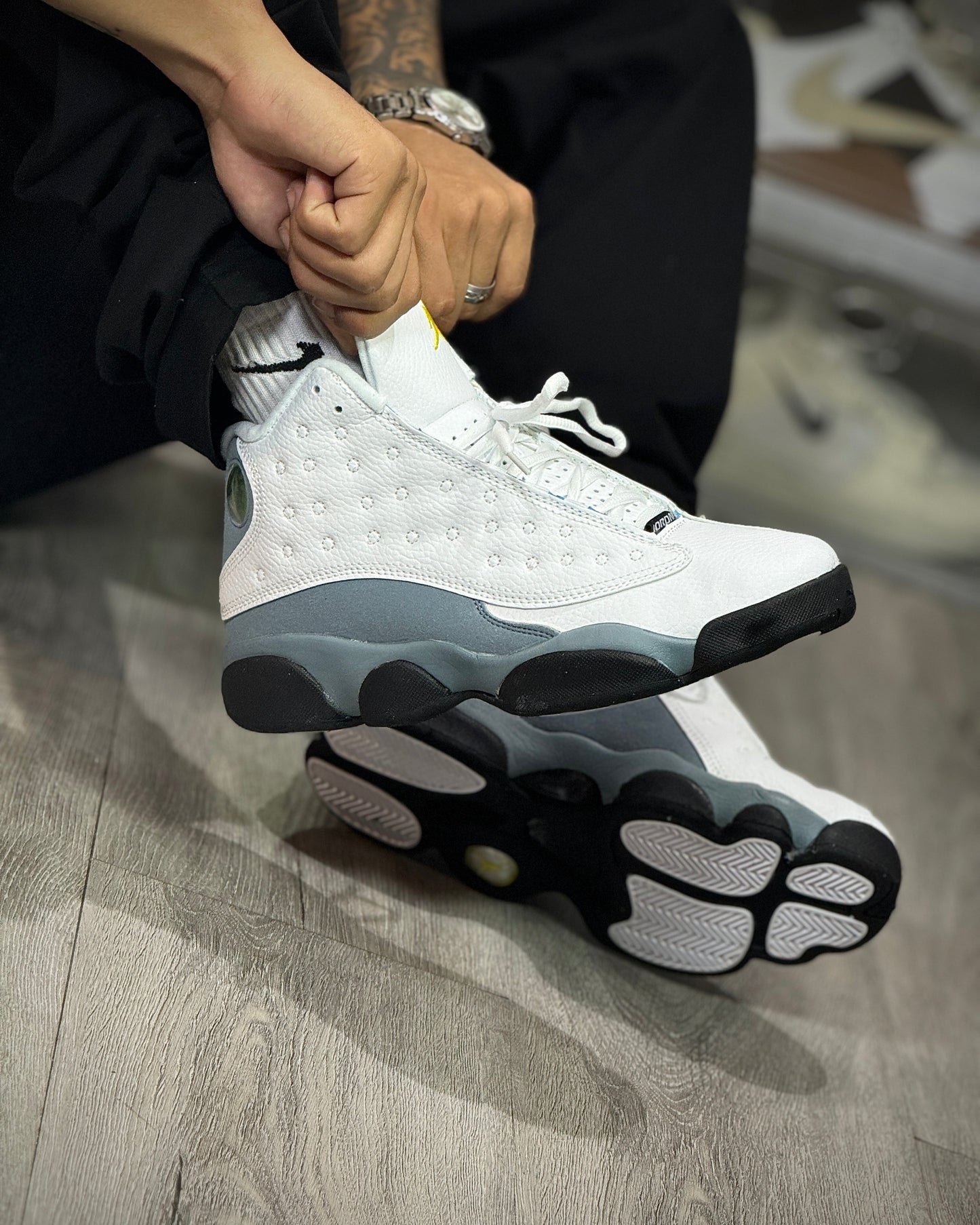 Air Jordan Retro 13 Blanco Gris