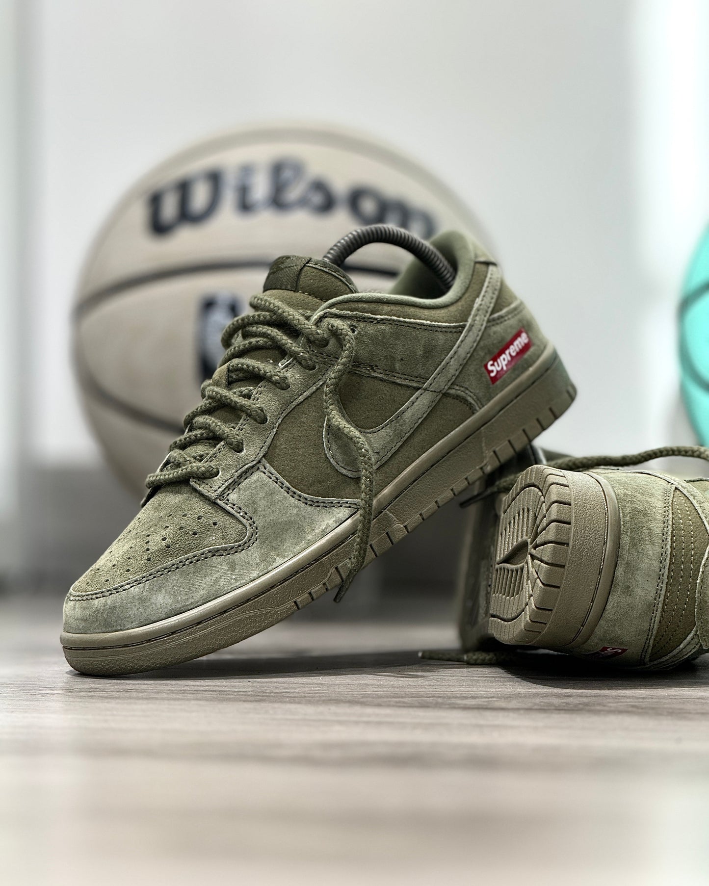 Sb Dunk x Supreme Verde