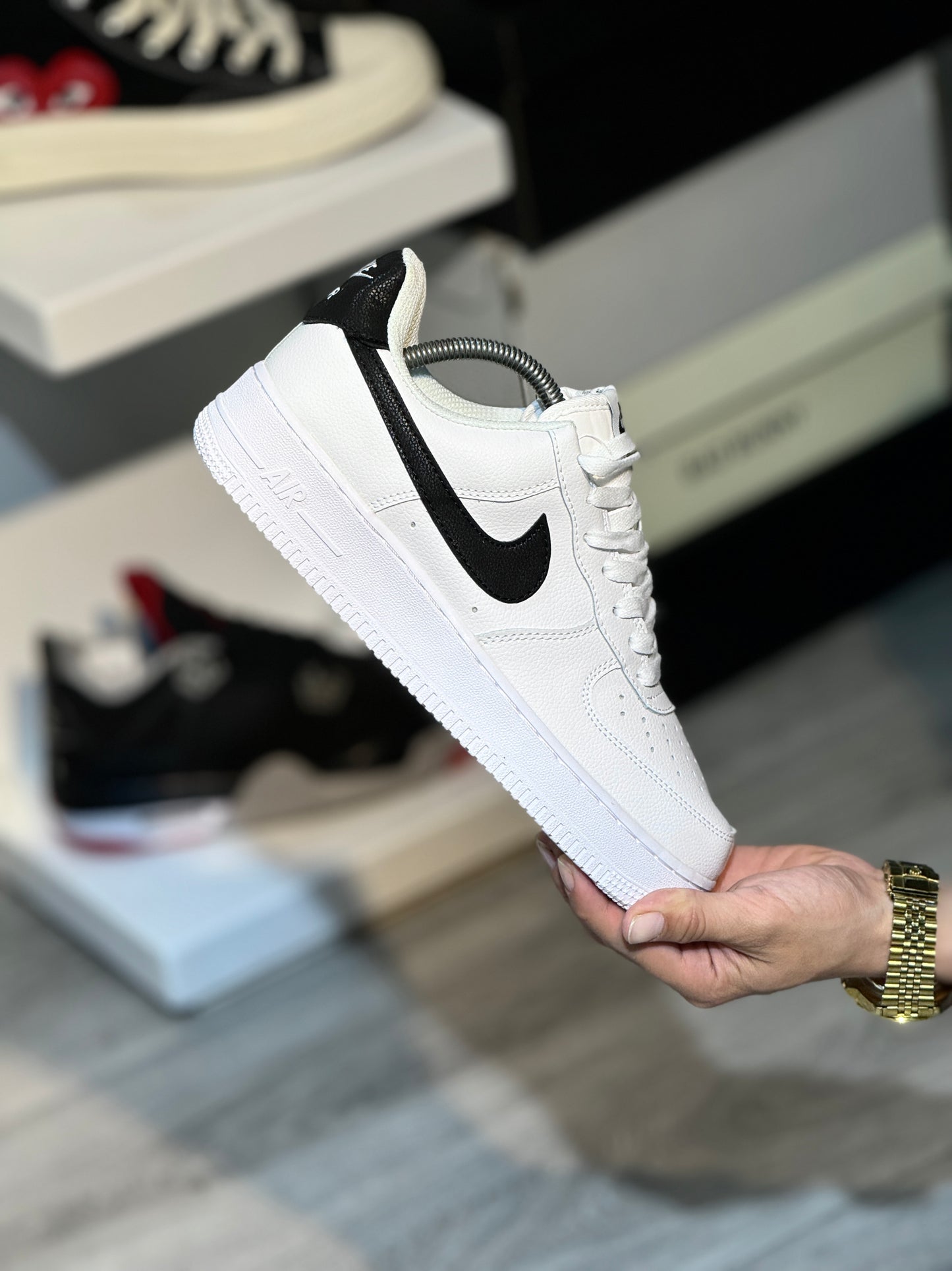 Air Force 1 Blanco Chulo Negro