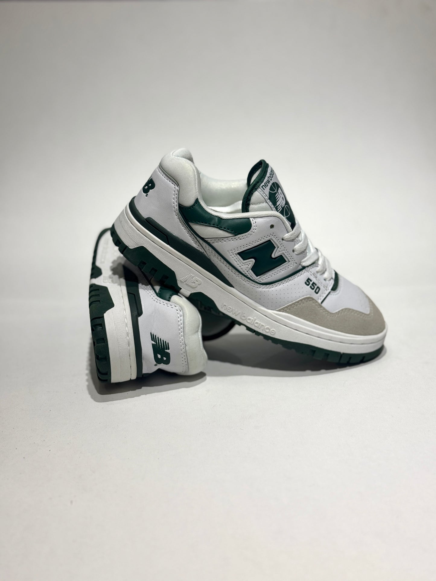 New Balance 550 Blanco-Verde