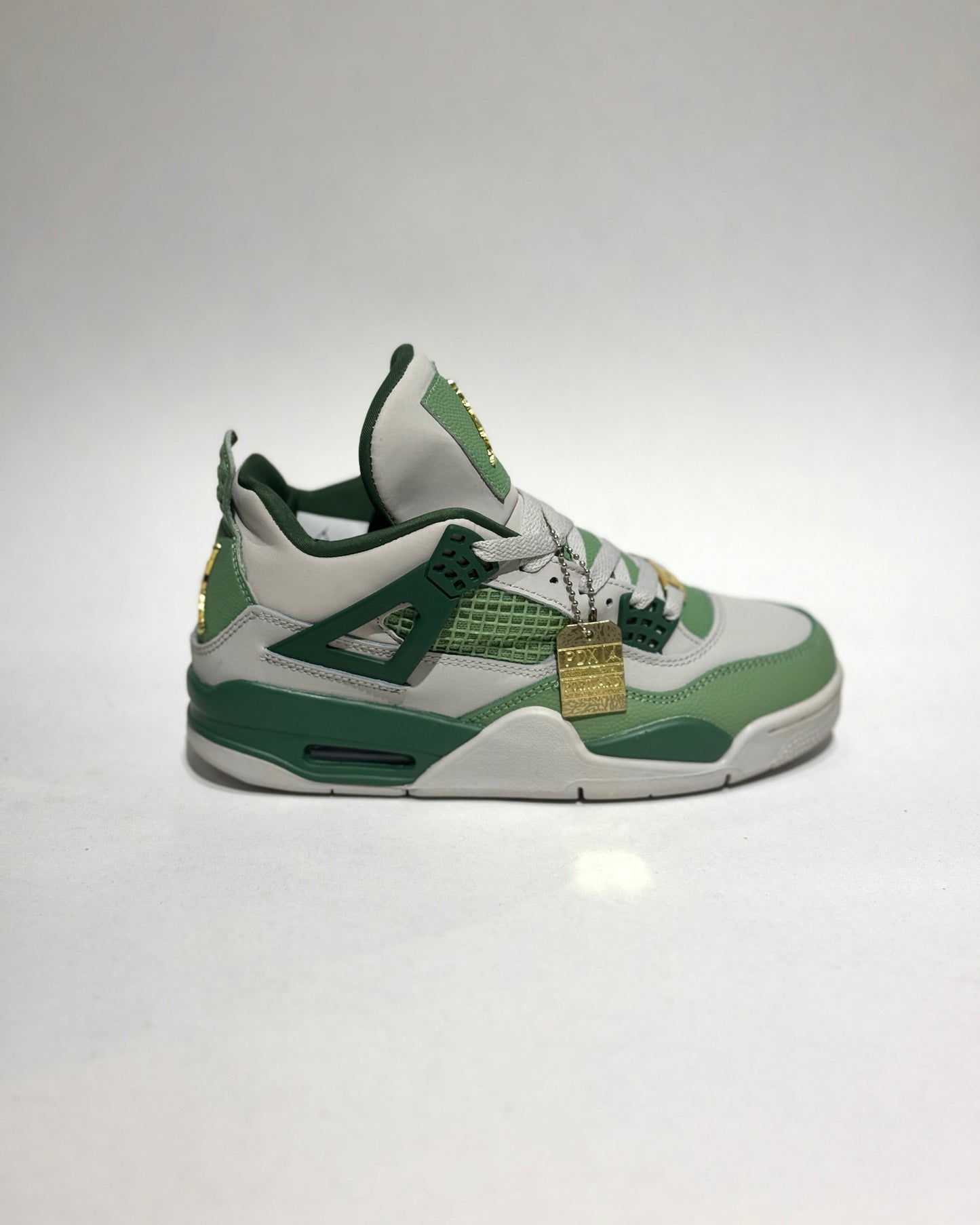 Air Jordan Retro 4 Blanco-Verde