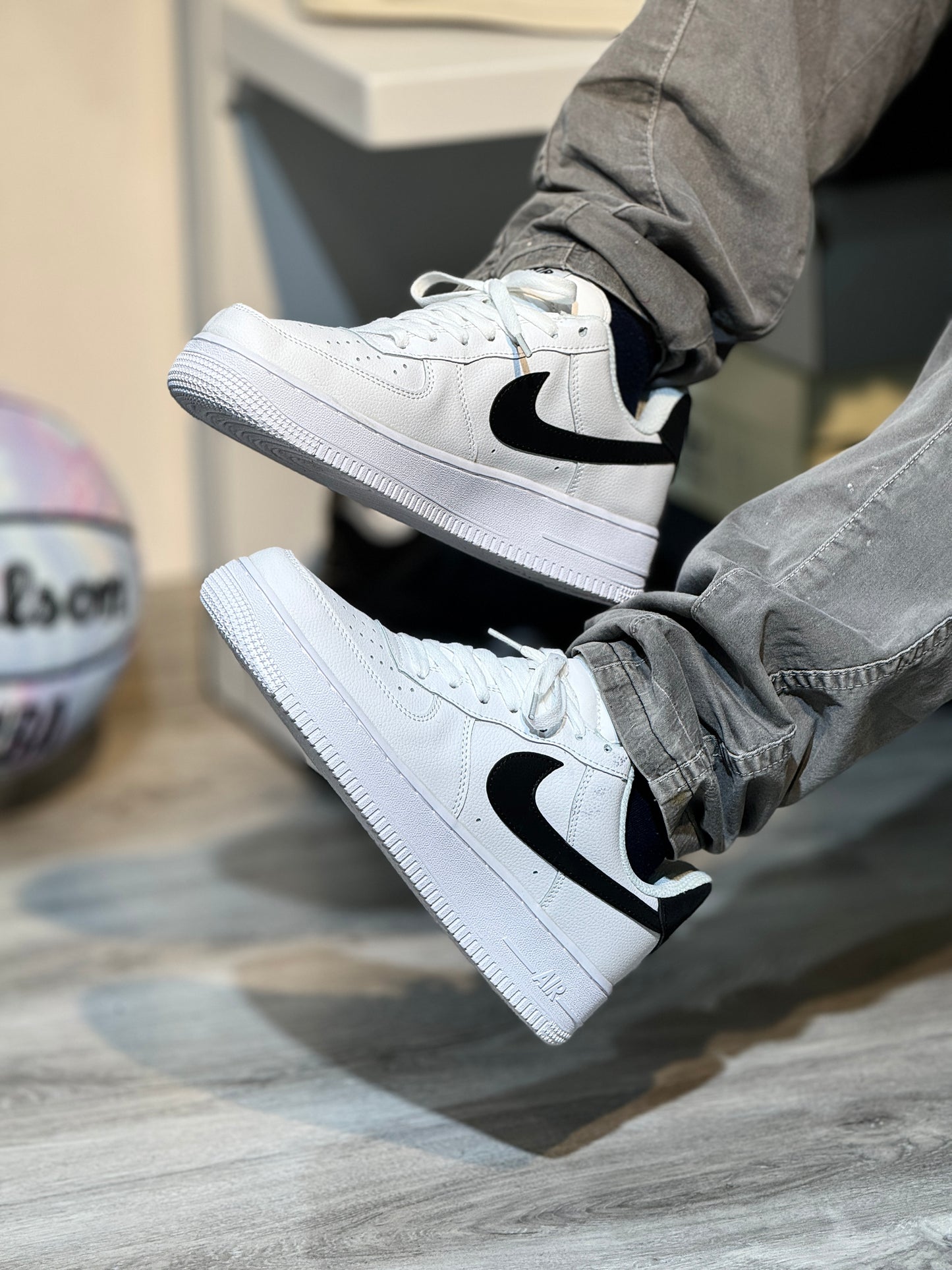 Air Force 1 Blanco Chulo Negro