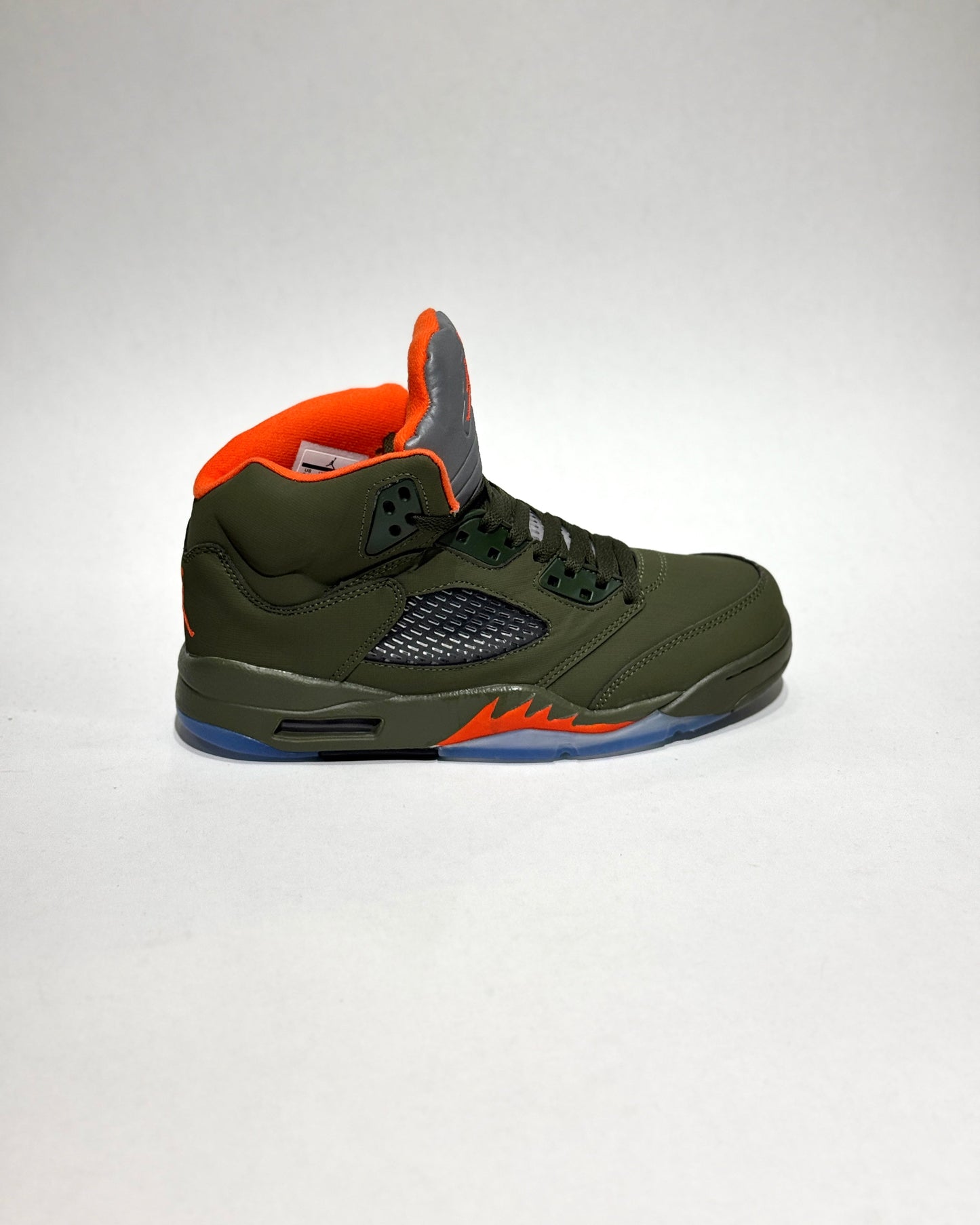 Air Jordan Retro 5 Verde-Naranja