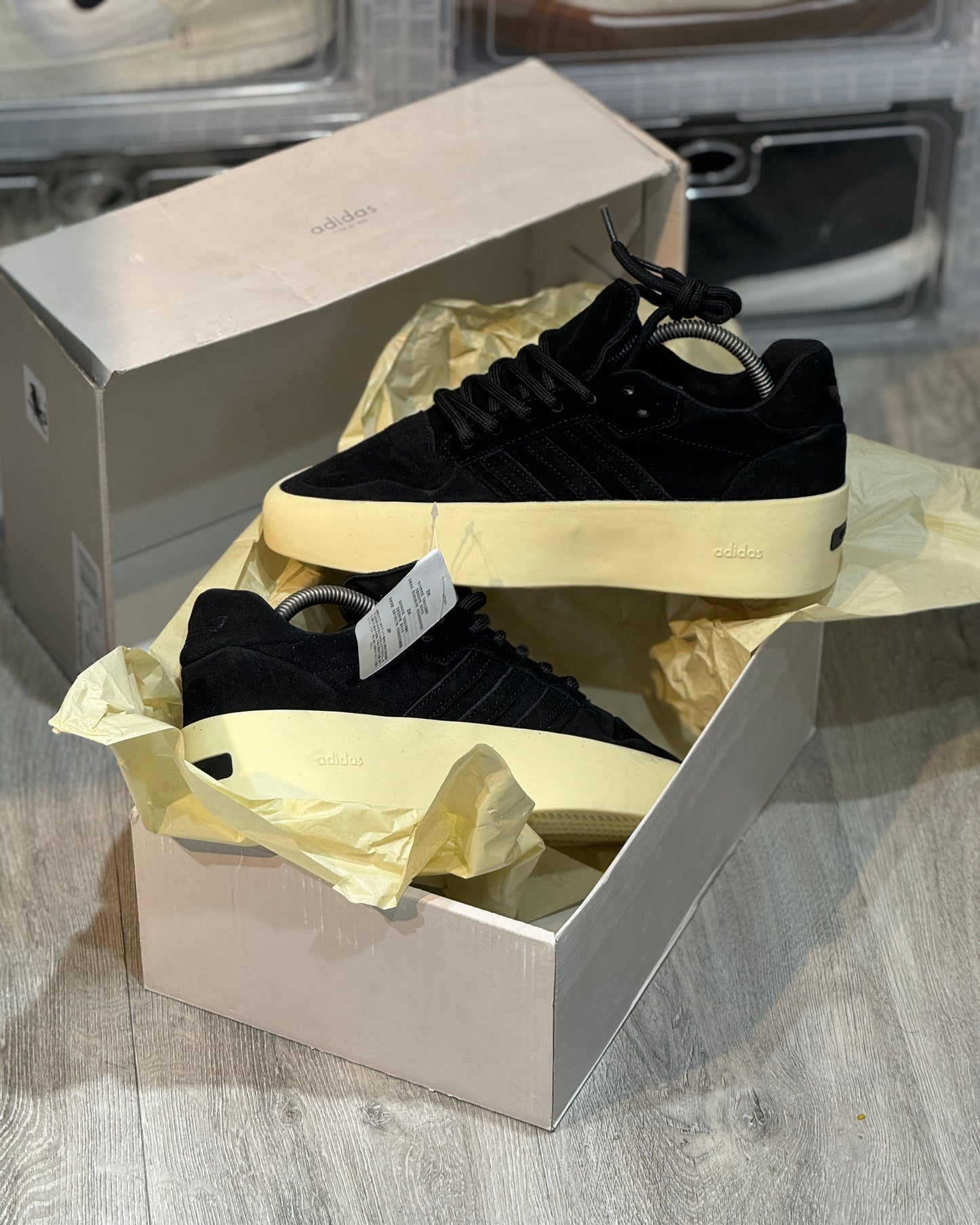 Adidas Fear Of God Negro-Beige