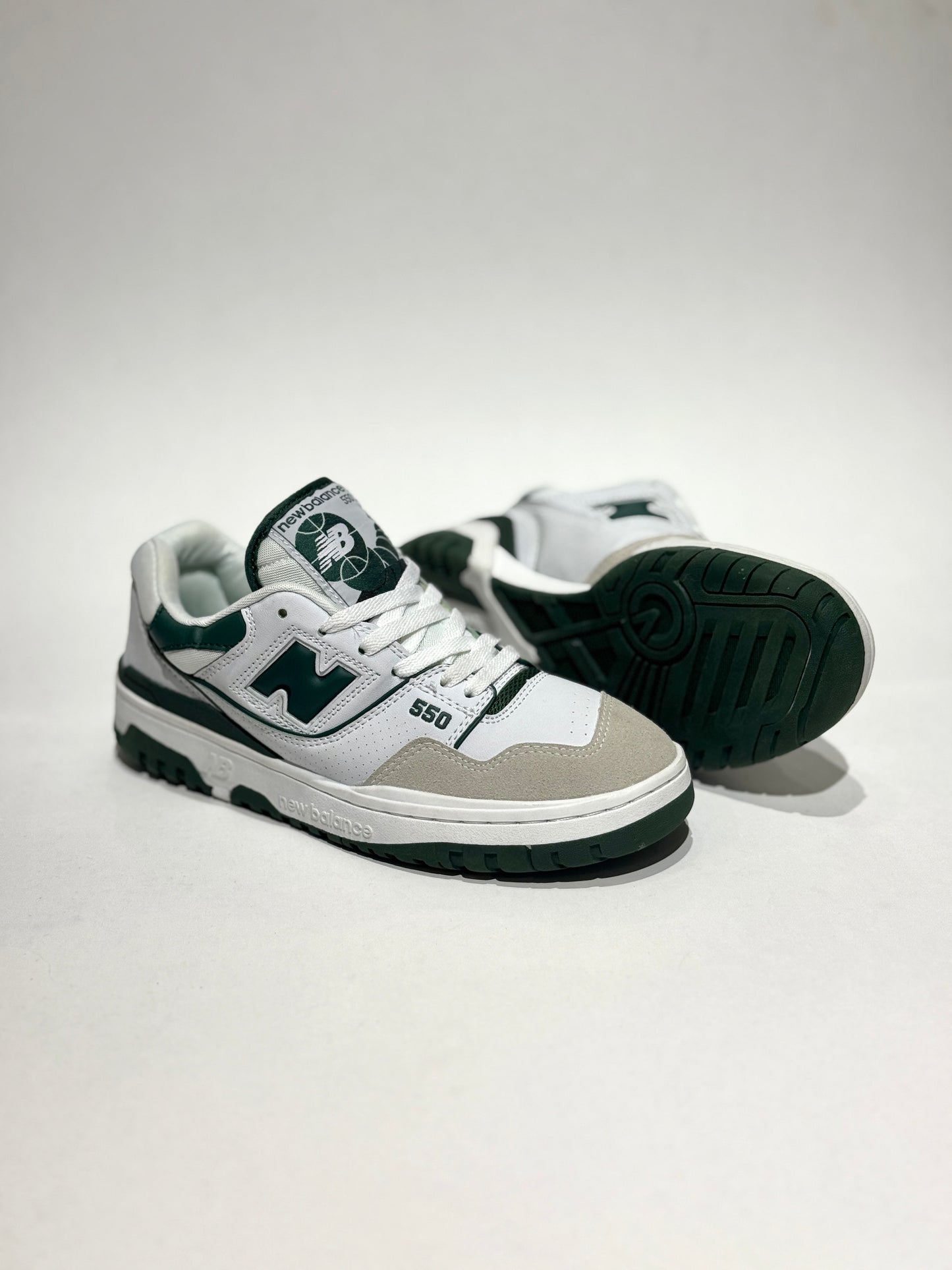 New Balance 550 Blanco-Verde