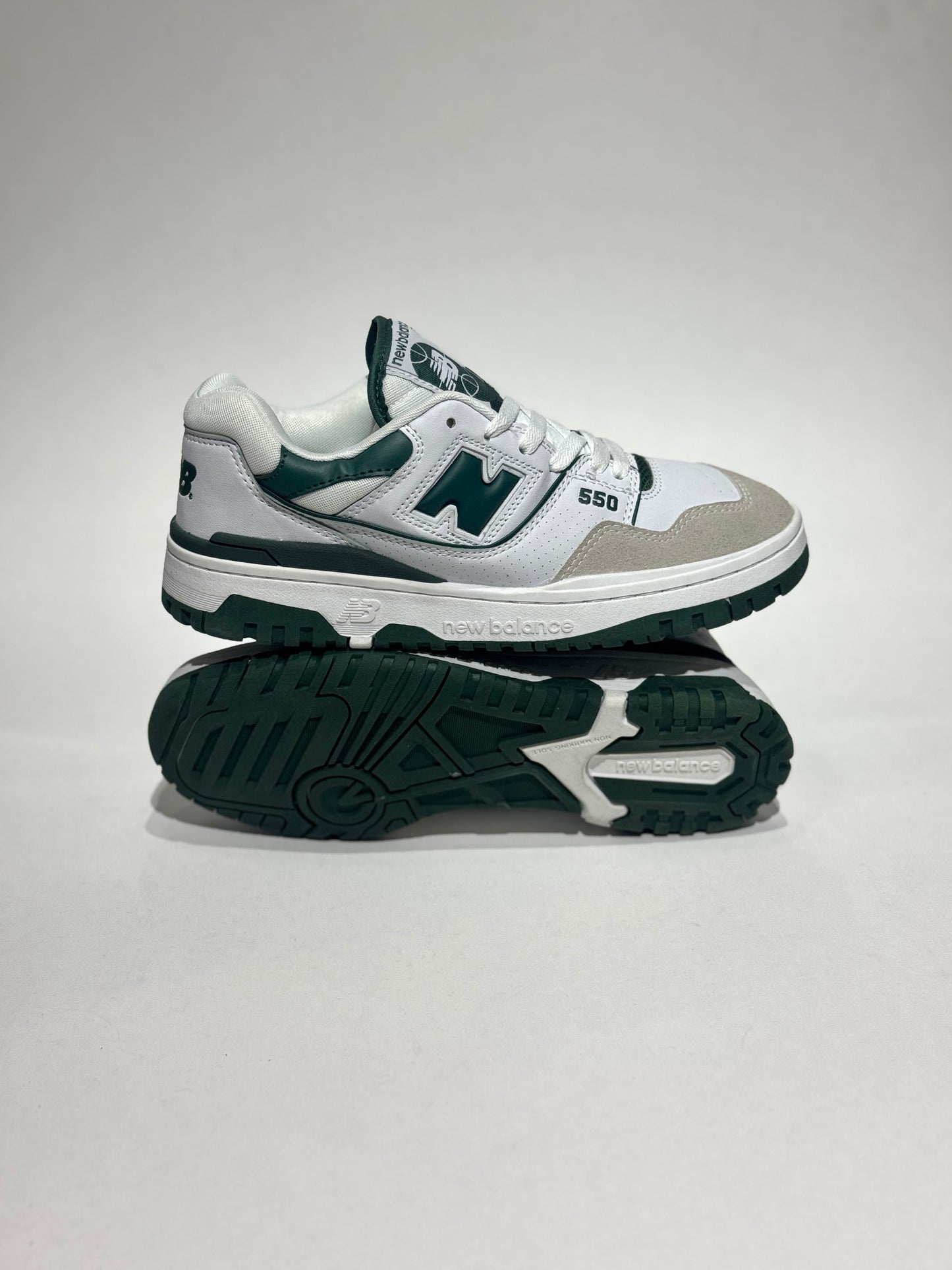 New Balance 550 Blanco-Verde