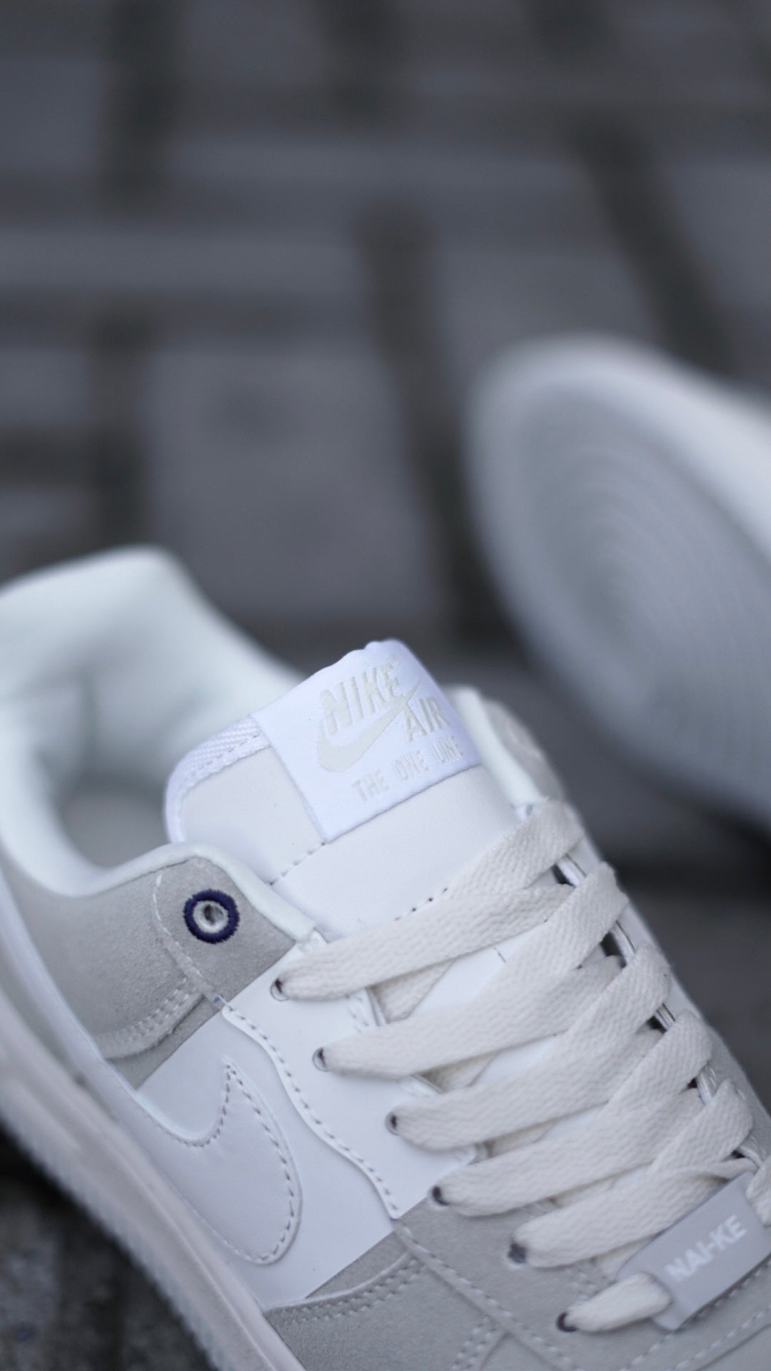 Air Force 1 Beige-Blanco