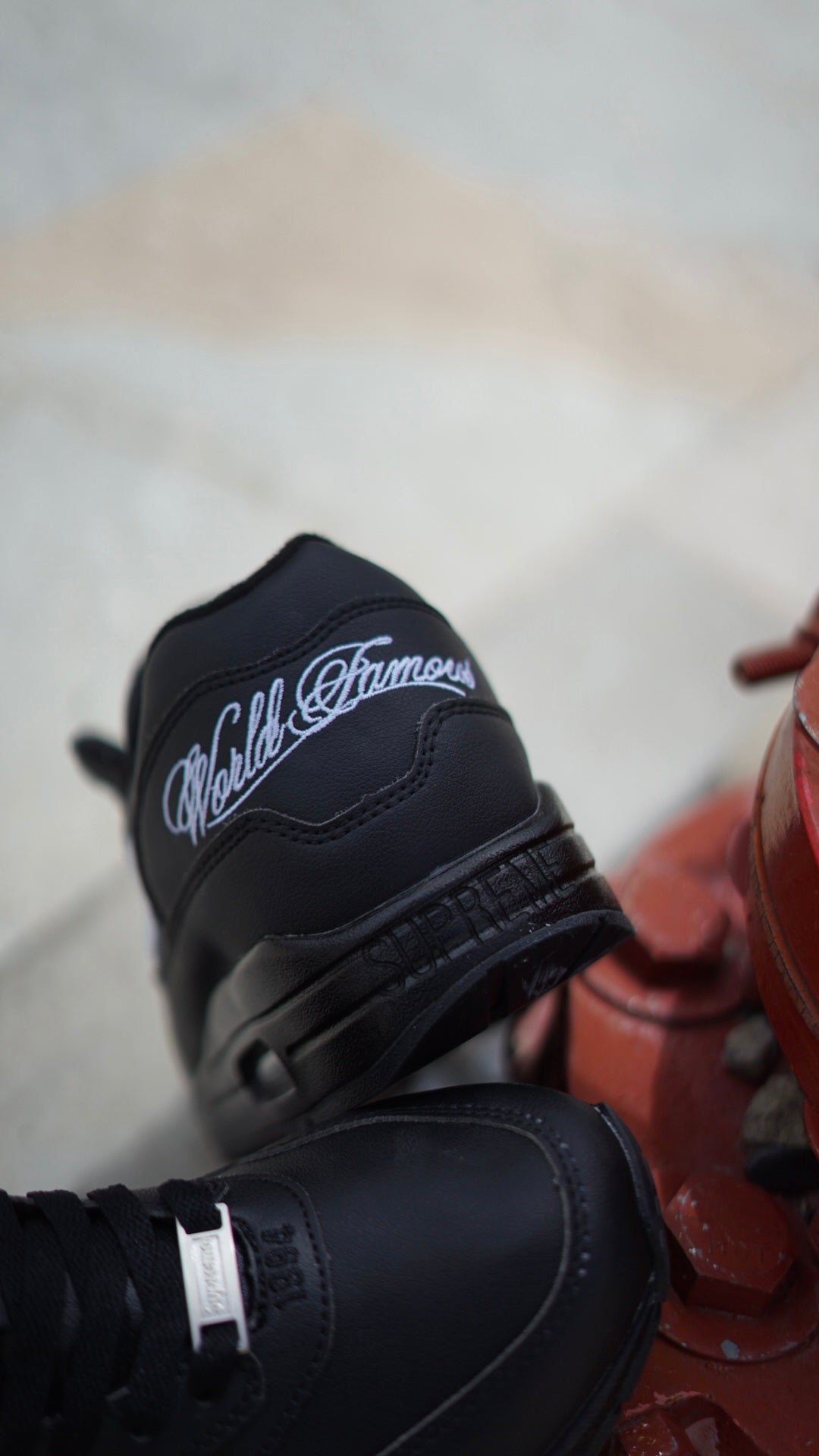 Air Max 1 x Supreme Negro