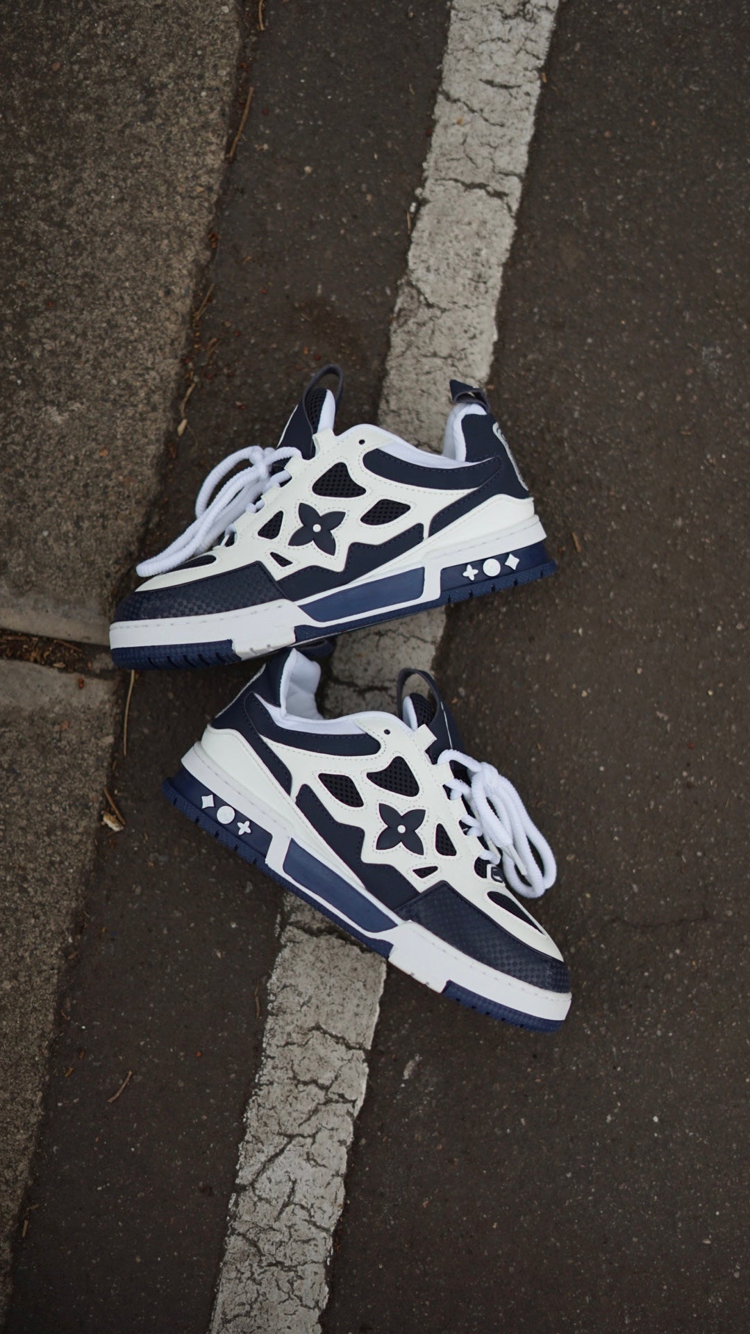 Louis Vuitton Skate Blanco-Azul