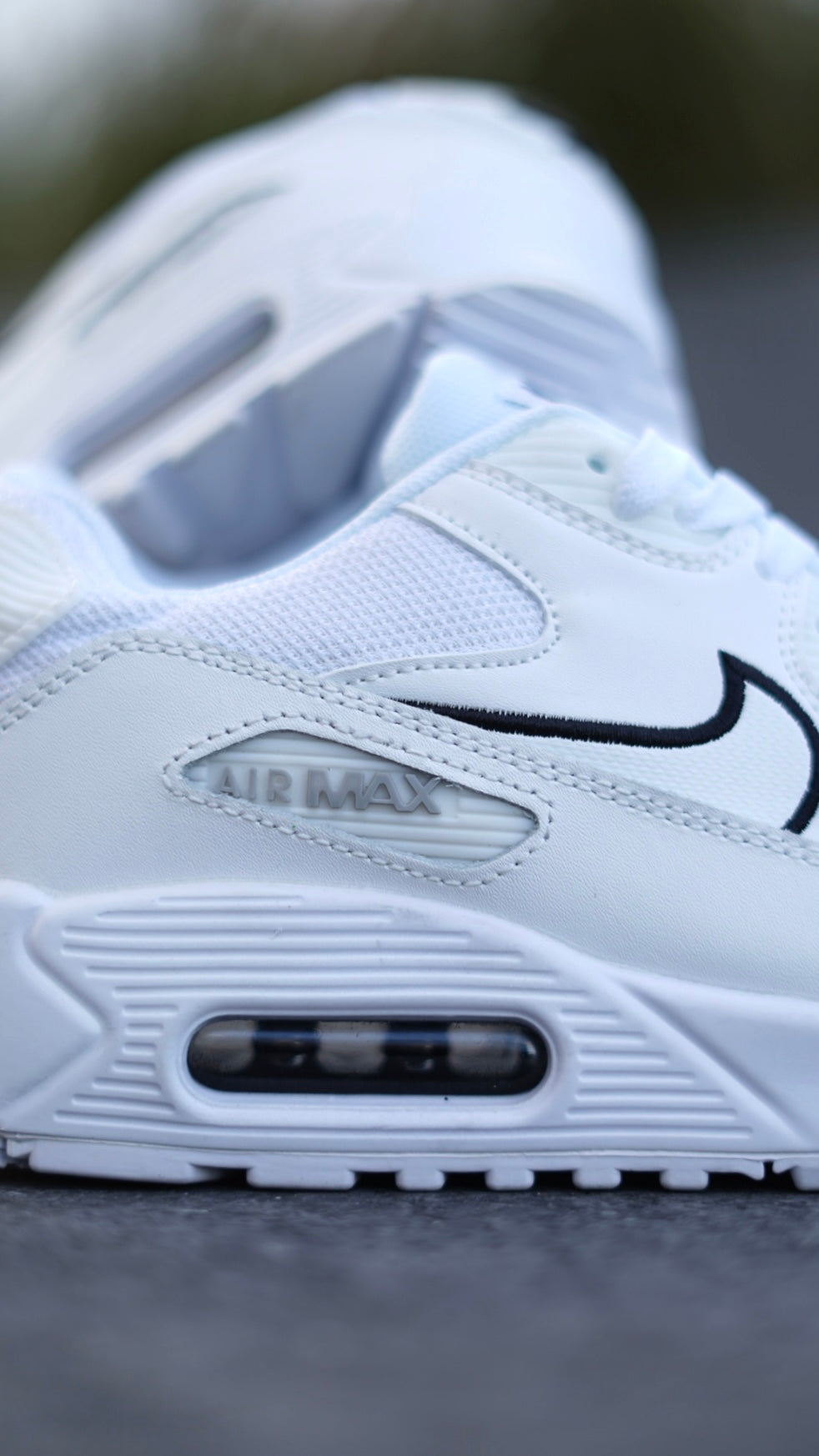 Air Max 90 Blanco-Negro