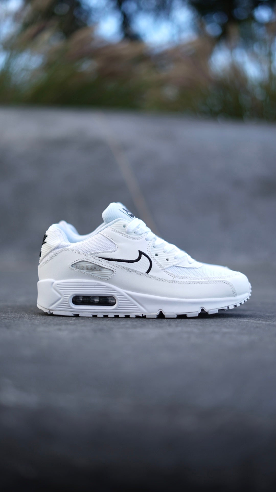 Air Max 90 Blanco-Negro