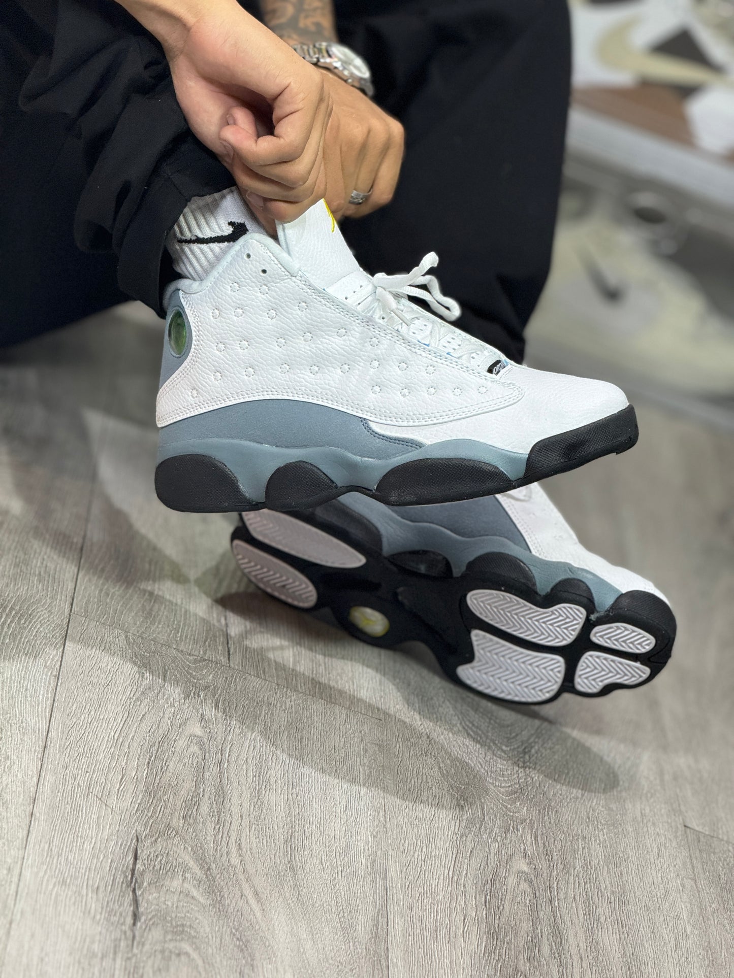 Air Jordan Retro 13 Blanco Gris