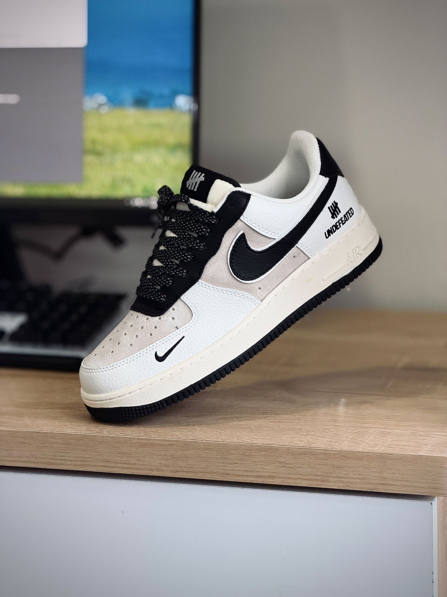 Nike force 1 blanco beige