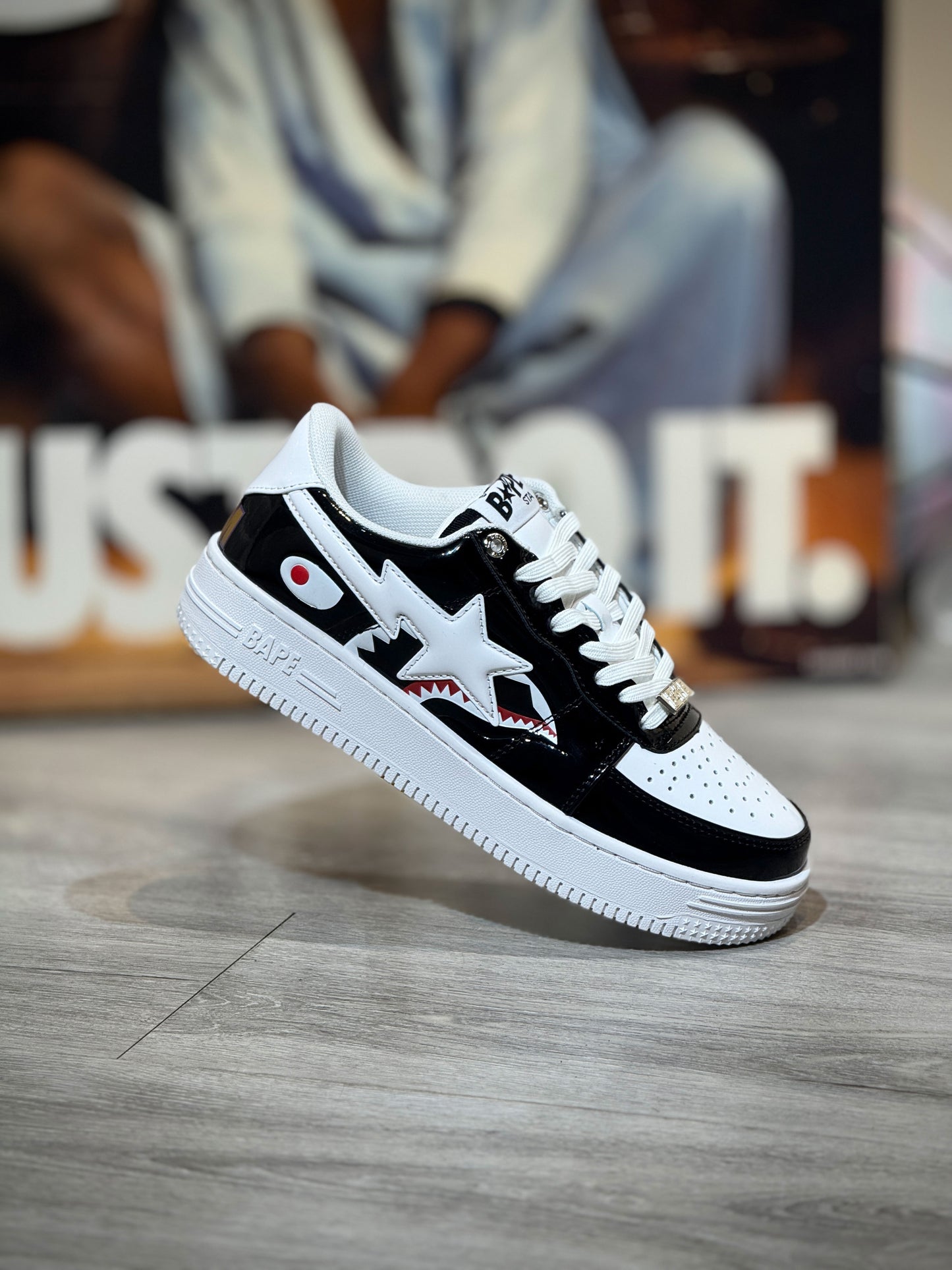 Bape Sta Low Color Block Shark Black