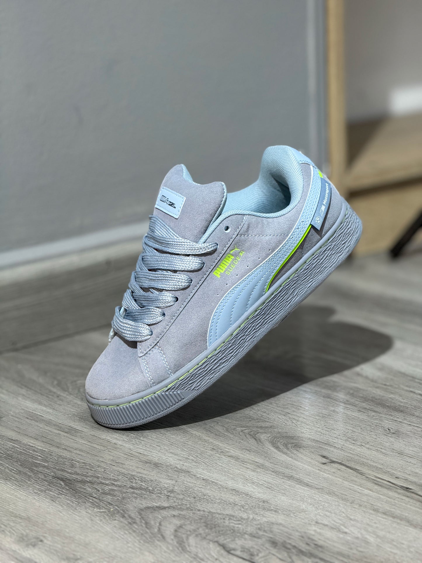 Puma Suede Xl Gris-Neon