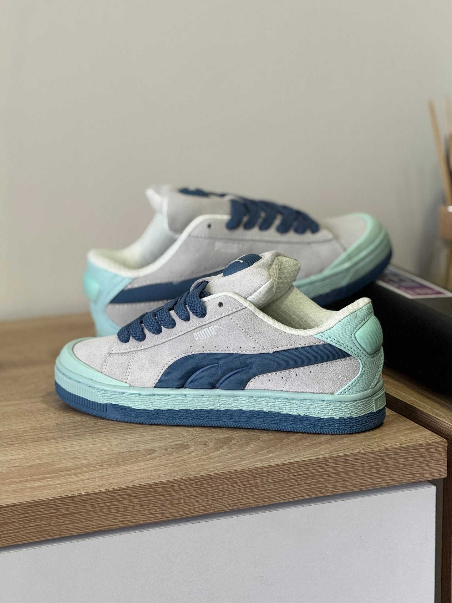 Puma Suede XL Gris-Azul