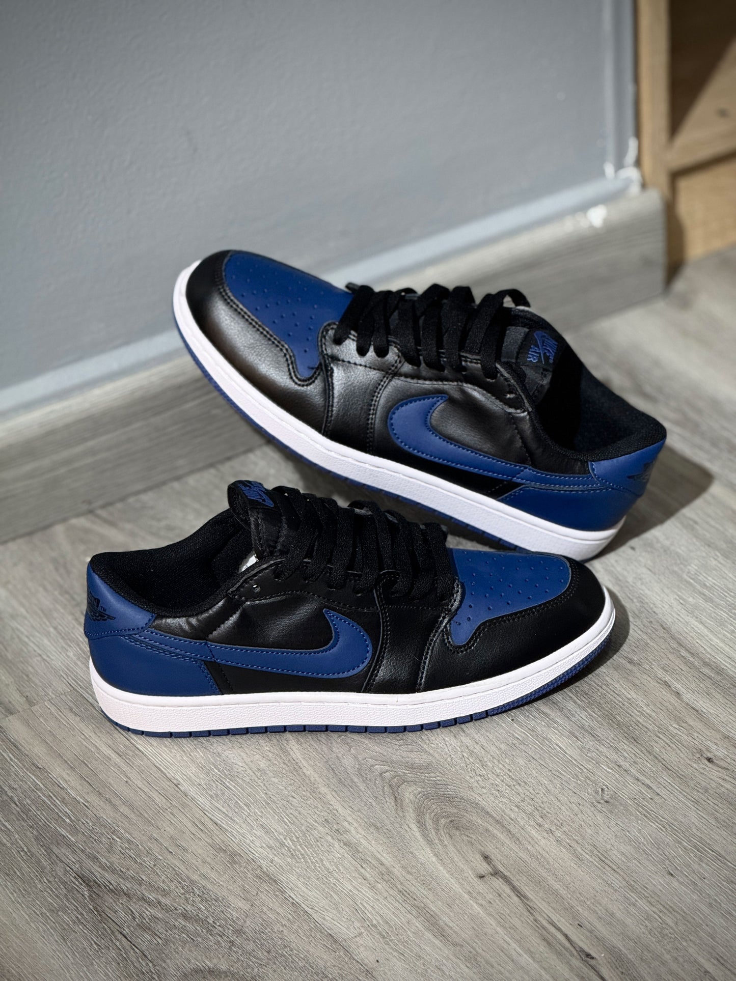 Air Jordan Low Retro 1 Negro-Azul