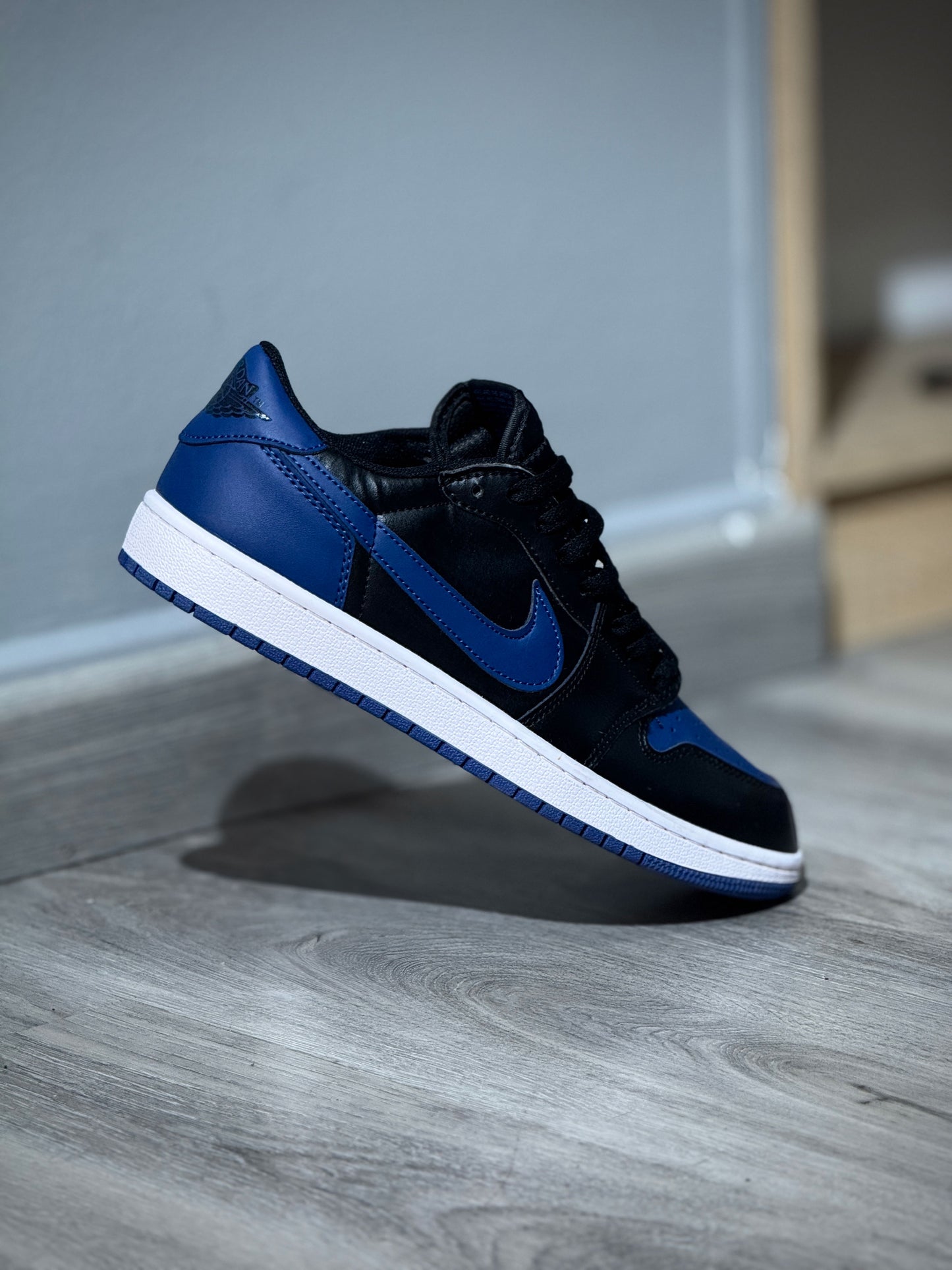 Air Jordan Low Retro 1 Negro-Azul