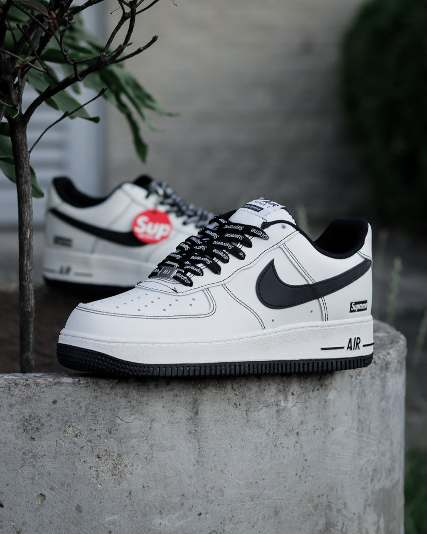 Air Force 1 Low x Supreme Blanco-Negro