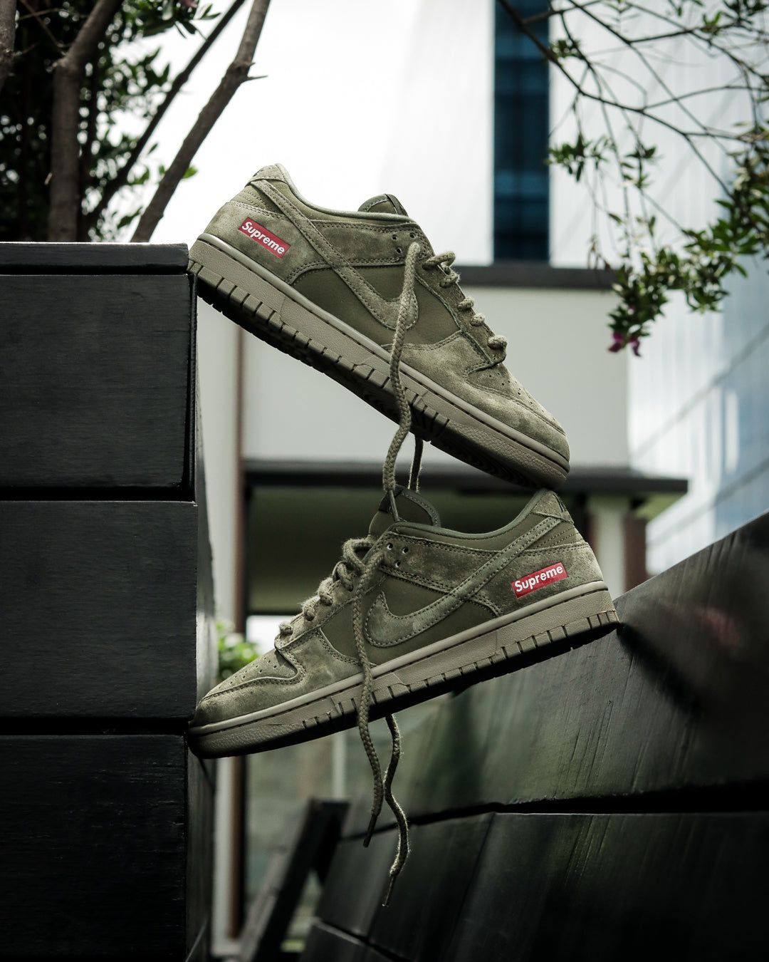 Sb Dunk Low x Supreme Verde
