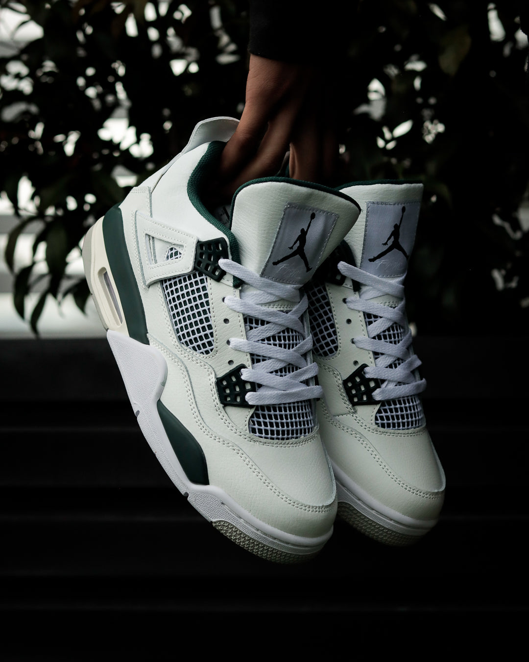 Air Jordan Retro 4 Blanco-Verde