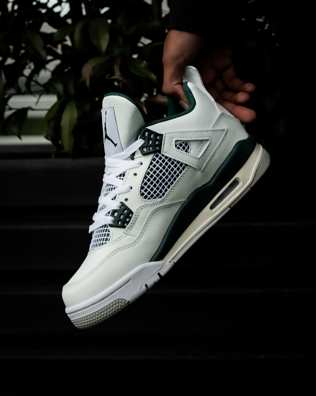 Air Jordan Retro 4 Blanco-Verde