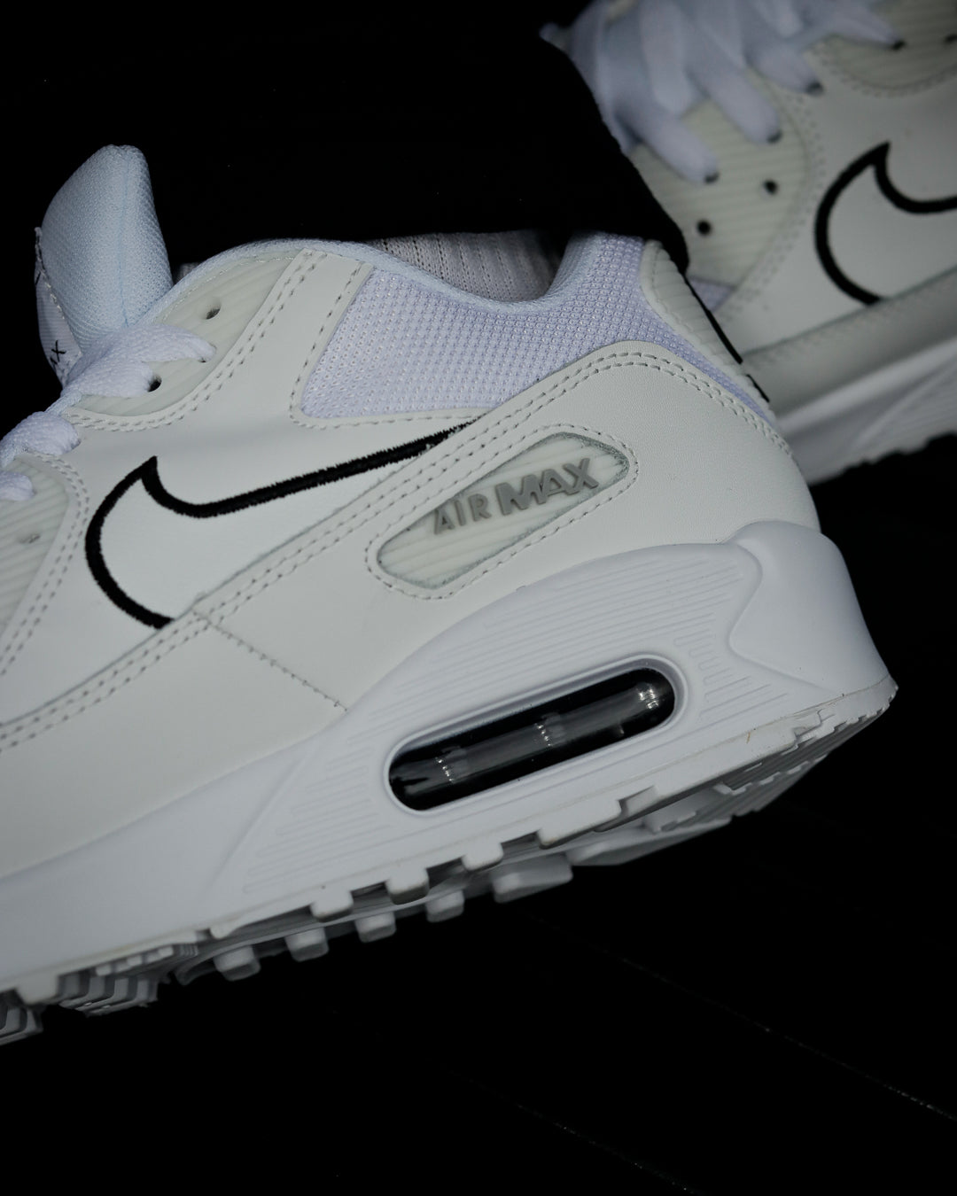 Air Max 90 Blanco-Negro