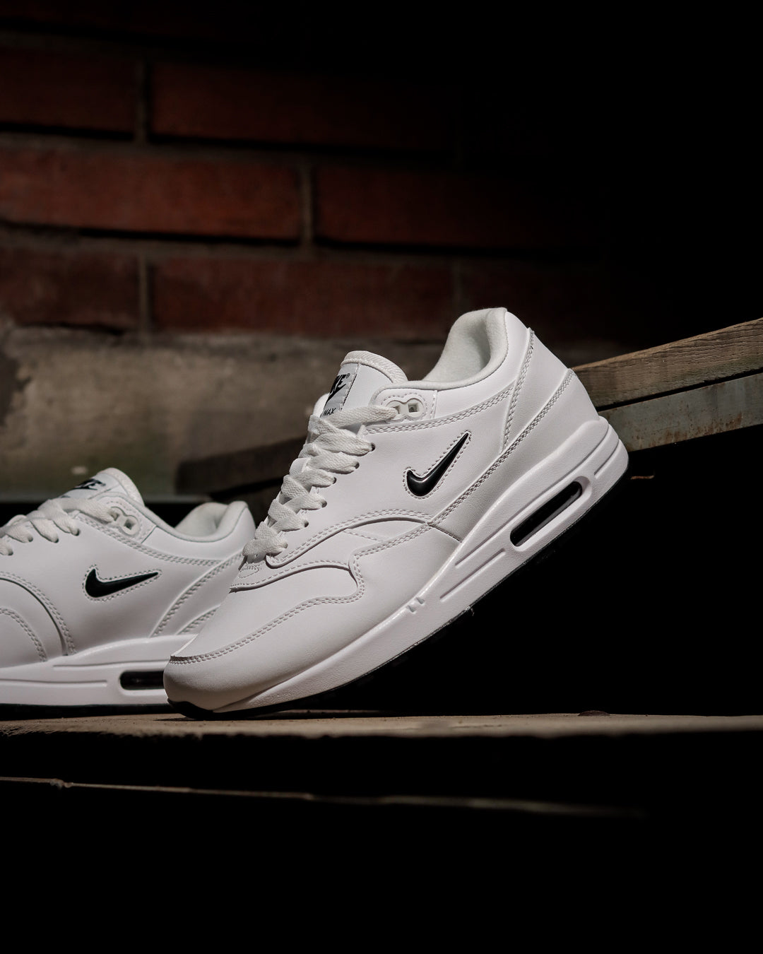 Air Max 1 Blanco-Negro
