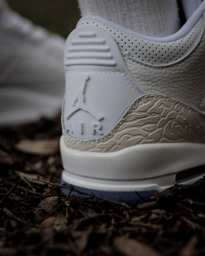 Air Jordan Retro 3 Blanca-Azul