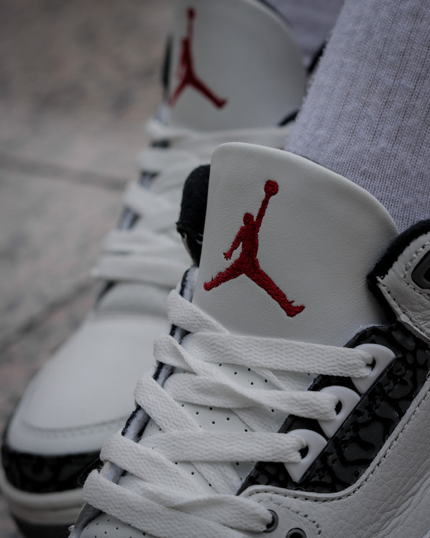 Air Jordan Retro 3 Blanco-Gris