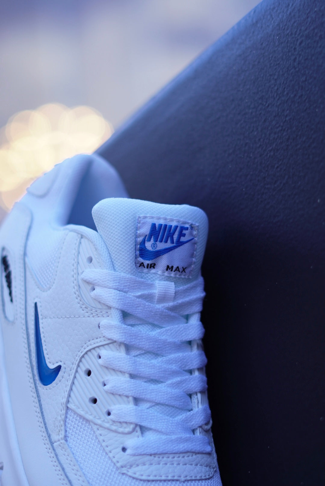 Air Max 90 Blanco-Azul
