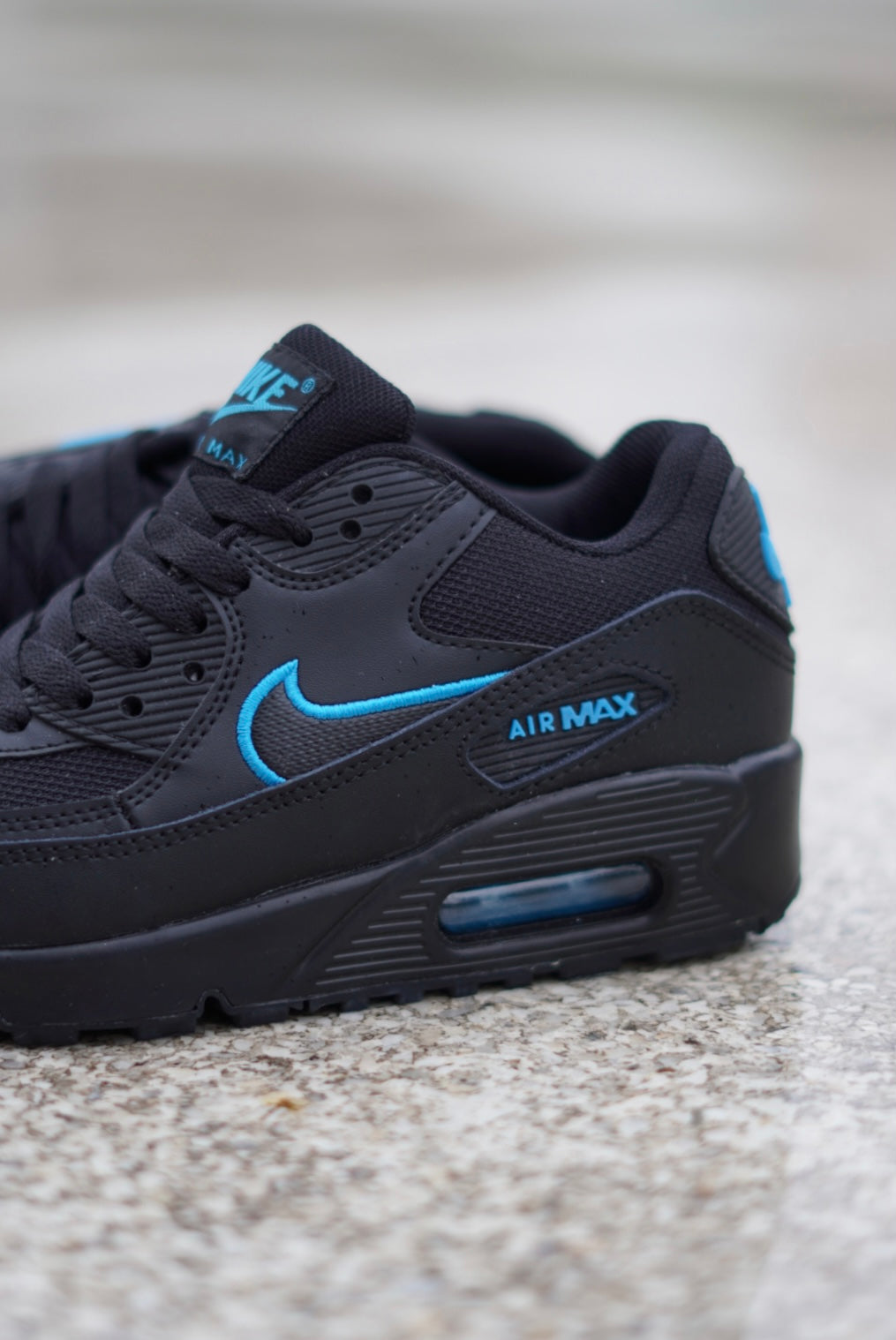 Air Max 90 Negro-Azul