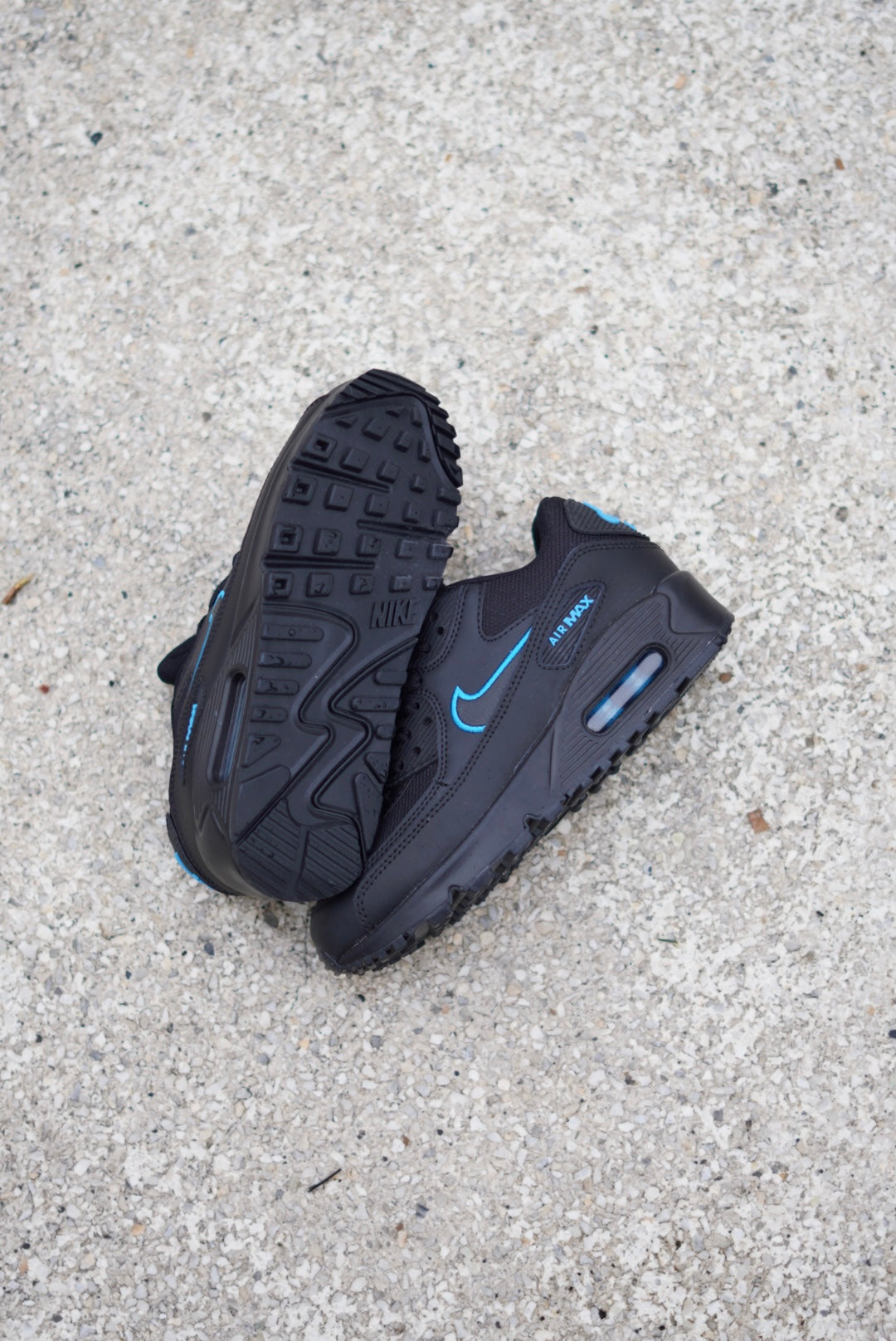 Air Max 90 Negro-Azul
