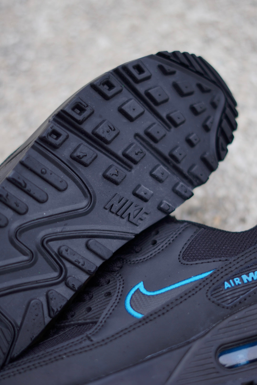 Air Max 90 Negro-Azul