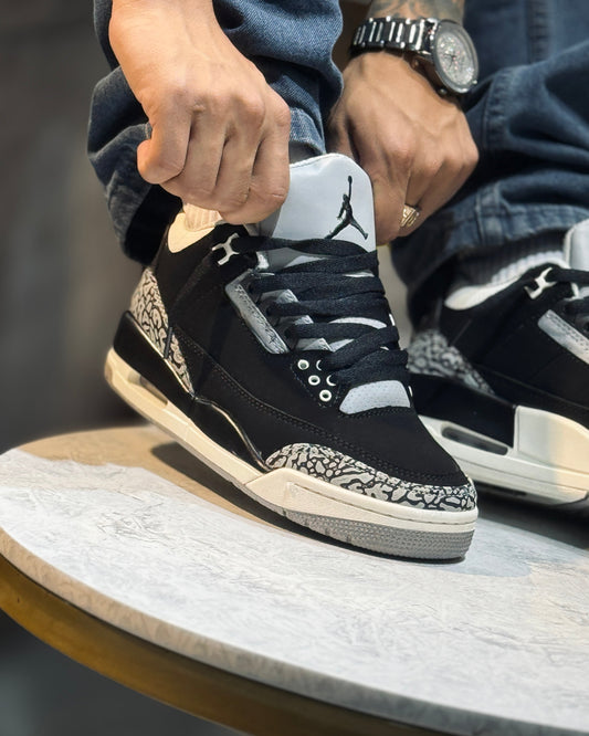 Air Jordan Retro 3 Negro