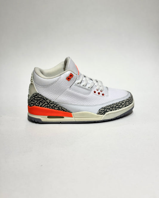 Air Jordan Retro 3 Blanco-Naranja