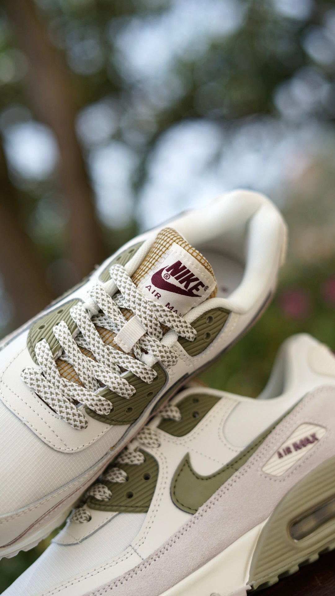 Nike air max blanca verde