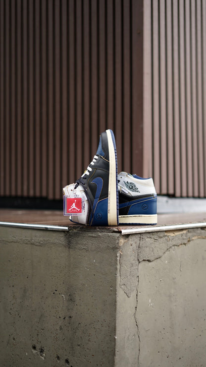 Jordan R1 Fragment union azul