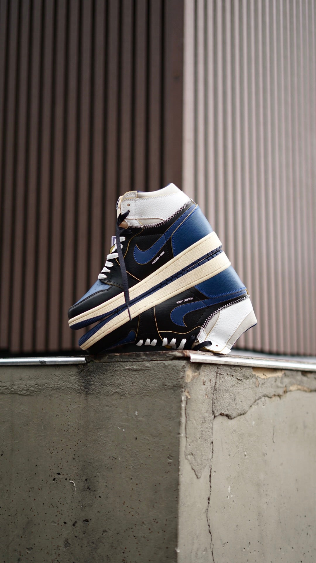 Jordan R1 Fragment union azul