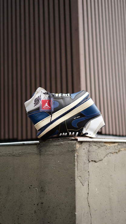 Jordan R1 Fragment union azul