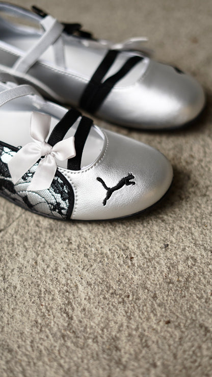 Puma speed cat ballet plateada