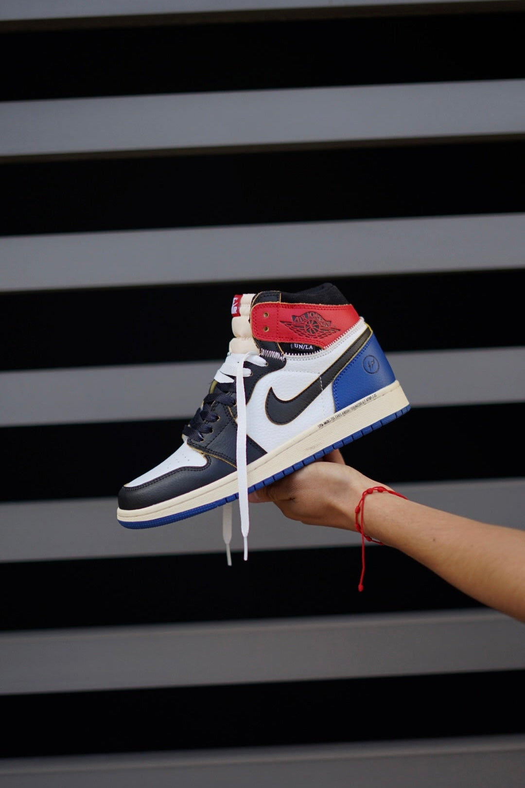 Air Jordan Retro 1 Fragment Union Azul Roja
