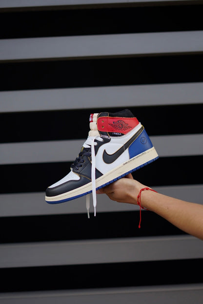 Air Jordan Retro 1 Fragment Union Azul Roja