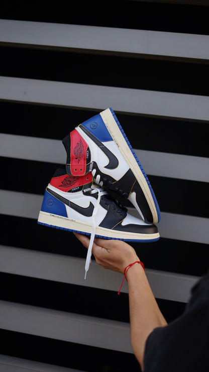 Air Jordan Retro 1 Fragment Union Azul Roja
