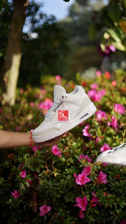 Air Jordan Retro 3 Blanca Gris