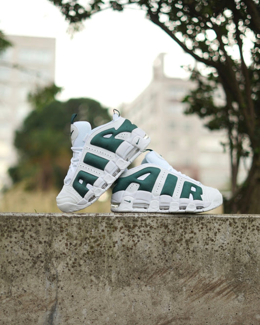 Nike Uptempo blanca verde