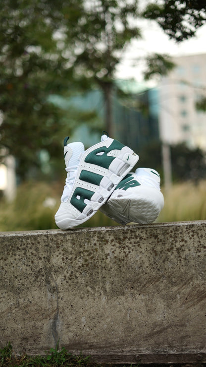 Nike Uptempo blanca verde