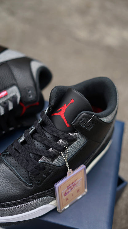 Air Jordan Retro 3 Levis Negra G5