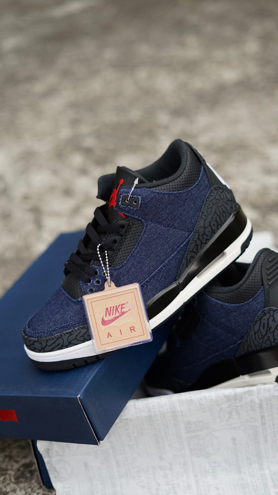 Air Jordan Retro 3 Levis azul G5
