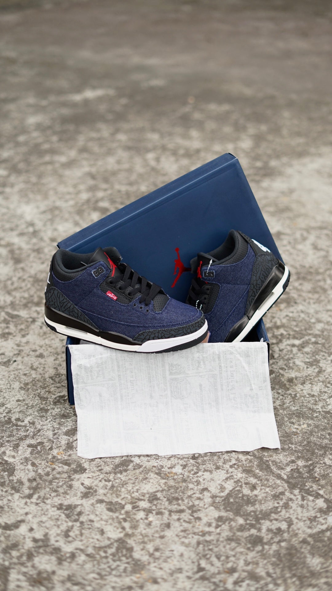 Air Jordan Retro 3 Levis azul G5